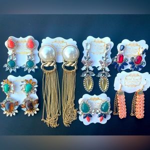 7-piece earring bundle Bold Maximalist Styles